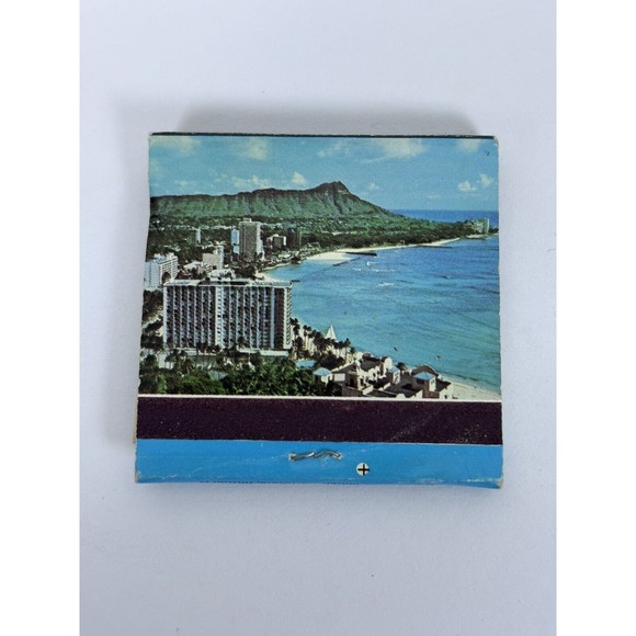 Outrigger Hotel Matchbook Empty Waikiki Hawaii Resort Vintage Kalakaua Avenue - Picture 3 of 5